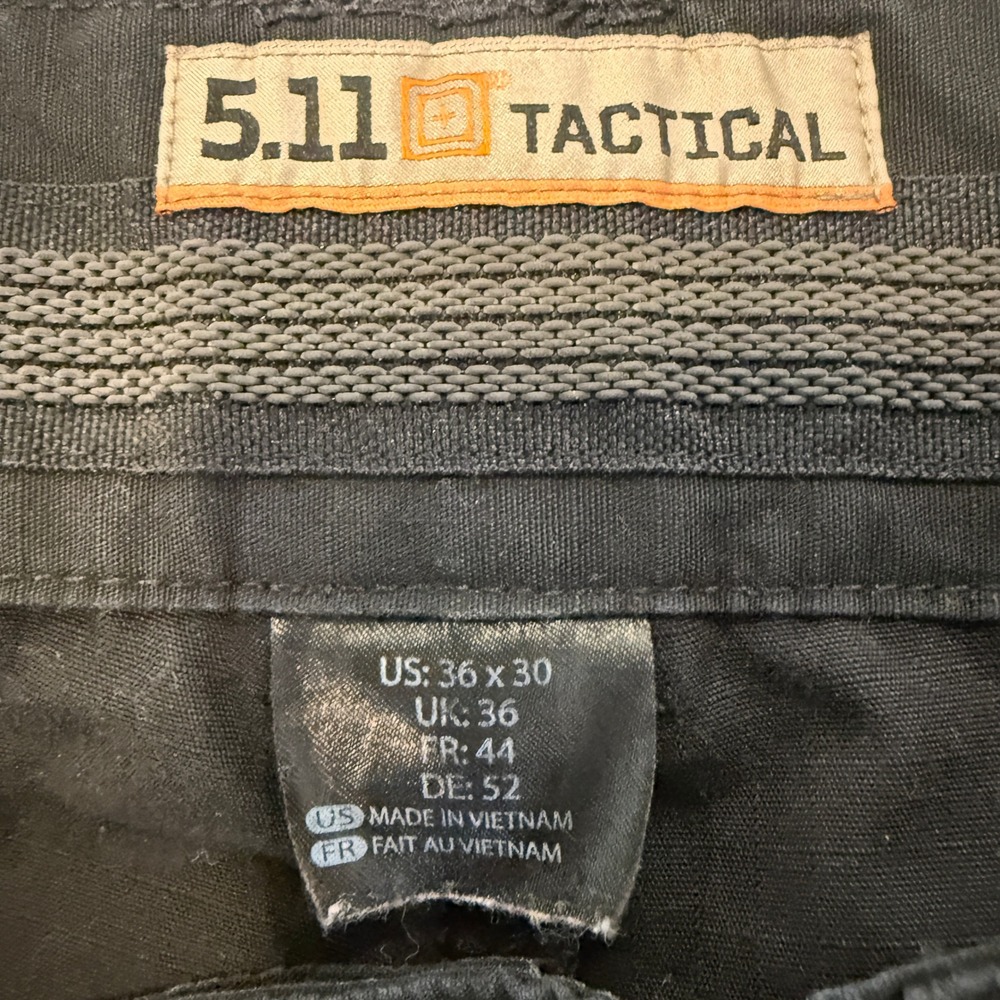 5.11 Tactical EMS Ripstop Cargo Pant Mens 36x30 Black Taclite 74363-019 - Picture 7 of 11